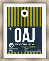 OAJ Jacksonville Luggage Tag II Fine Art Print