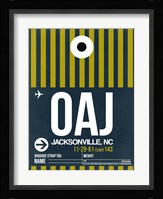 OAJ Jacksonville Luggage Tag II Fine Art Print