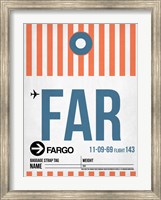 FAR Fargo Luggage Tag II Fine Art Print