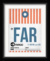 FAR Fargo Luggage Tag II Fine Art Print