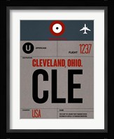 CLE Cleveland Luggage Tag I Fine Art Print