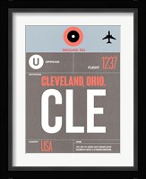 CLE Cleveland Luggage Tag II Fine Art Print