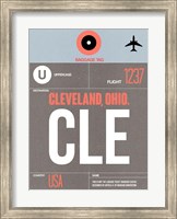 CLE Cleveland Luggage Tag II Fine Art Print