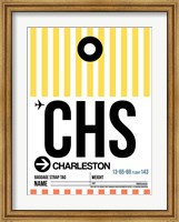 CHS Charleston Luggage Tag II Fine Art Print