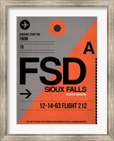 FSD Sioux Falls Luggage Tag I Fine Art Print