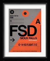 FSD Sioux Falls Luggage Tag I Fine Art Print