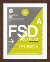 FSD Sioux Falls Luggage Tag II Fine Art Print
