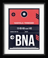 BNA Nashville Luggage Tag I Fine Art Print