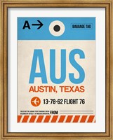 AUS Austin Luggage Tag I Fine Art Print