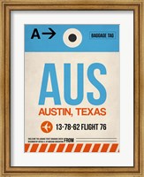 AUS Austin Luggage Tag I Fine Art Print