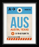AUS Austin Luggage Tag I Fine Art Print
