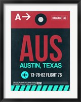 AUS Austin Luggage Tag II Fine Art Print
