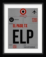 ELP El Paso Luggage Tag I Fine Art Print