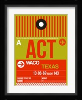 ACT Waco Luggage Tag I Fine Art Print