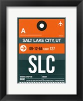 SLC Salt Lake City Luggage Tag II Fine Art Print