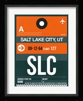 SLC Salt Lake City Luggage Tag II Fine Art Print