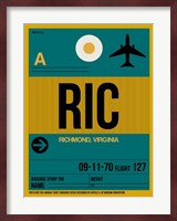 RIC Richmond Luggage Tag I Fine Art Print