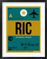 RIC Richmond Luggage Tag I Fine Art Print