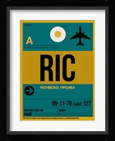RIC Richmond Luggage Tag I Fine Art Print
