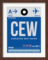 CEW Charleston Luggage Tag I Fine Art Print