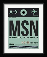 MSN Madison Luggage Tag I Fine Art Print