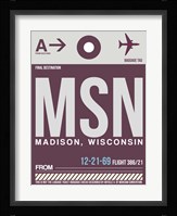 MSN Madison Luggage Tag II Fine Art Print