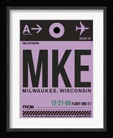 MKE Milwaukee Luggage Tag I Fine Art Print