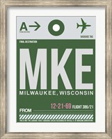 MKE Milwaukee Luggage Tag II Fine Art Print