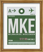 MKE Milwaukee Luggage Tag II Fine Art Print