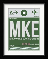 MKE Milwaukee Luggage Tag II Fine Art Print