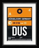 DUS Dusseldorf Luggage Tag II Fine Art Print