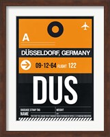 DUS Dusseldorf Luggage Tag II Fine Art Print