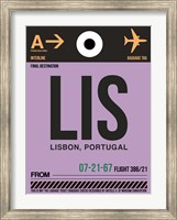 LIS Lisbon Luggage Tag I Fine Art Print