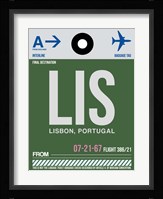 LIS Lisbon Luggage Tag II Fine Art Print