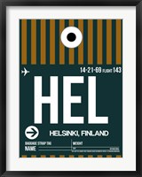 HEL Helsinki Luggage Tag II Fine Art Print