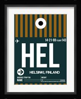 HEL Helsinki Luggage Tag II Fine Art Print