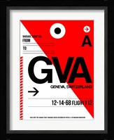 GVA Geneva Luggage Tag I Fine Art Print