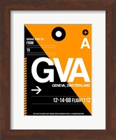 GVA Geneva Luggage Tag II Fine Art Print