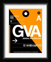GVA Geneva Luggage Tag II Fine Art Print