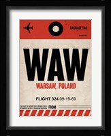 WAW Warsaw Luggage Tag I Fine Art Print