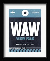 WAW Warsaw Luggage Tag II Fine Art Print