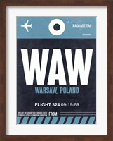 WAW Warsaw Luggage Tag II Fine Art Print