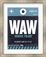 WAW Warsaw Luggage Tag II Fine Art Print