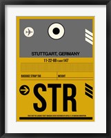 STR Stuttgart Luggage Tag I Fine Art Print