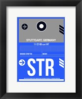 STR Stuttgart Luggage Tag II Fine Art Print