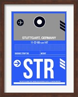 STR Stuttgart Luggage Tag II Fine Art Print