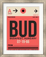 BUD Budapest Luggage Tag I Fine Art Print