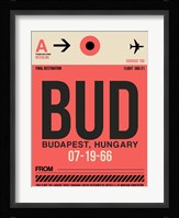 BUD Budapest Luggage Tag I Fine Art Print