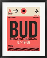 BUD Budapest Luggage Tag I Fine Art Print