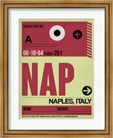 APF Naples Luggage Tag II Fine Art Print